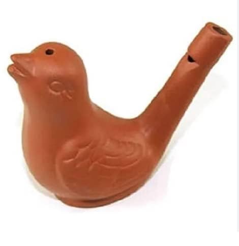 Kishore Collections Clay Bird Water Whistle Colourful Ceramic  1 Pcs (Clay)