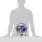 Unique Art 13-Inch Tall Table Top Blue Lapis Ocean Gemstone World Globe With Silver Tripod Stand