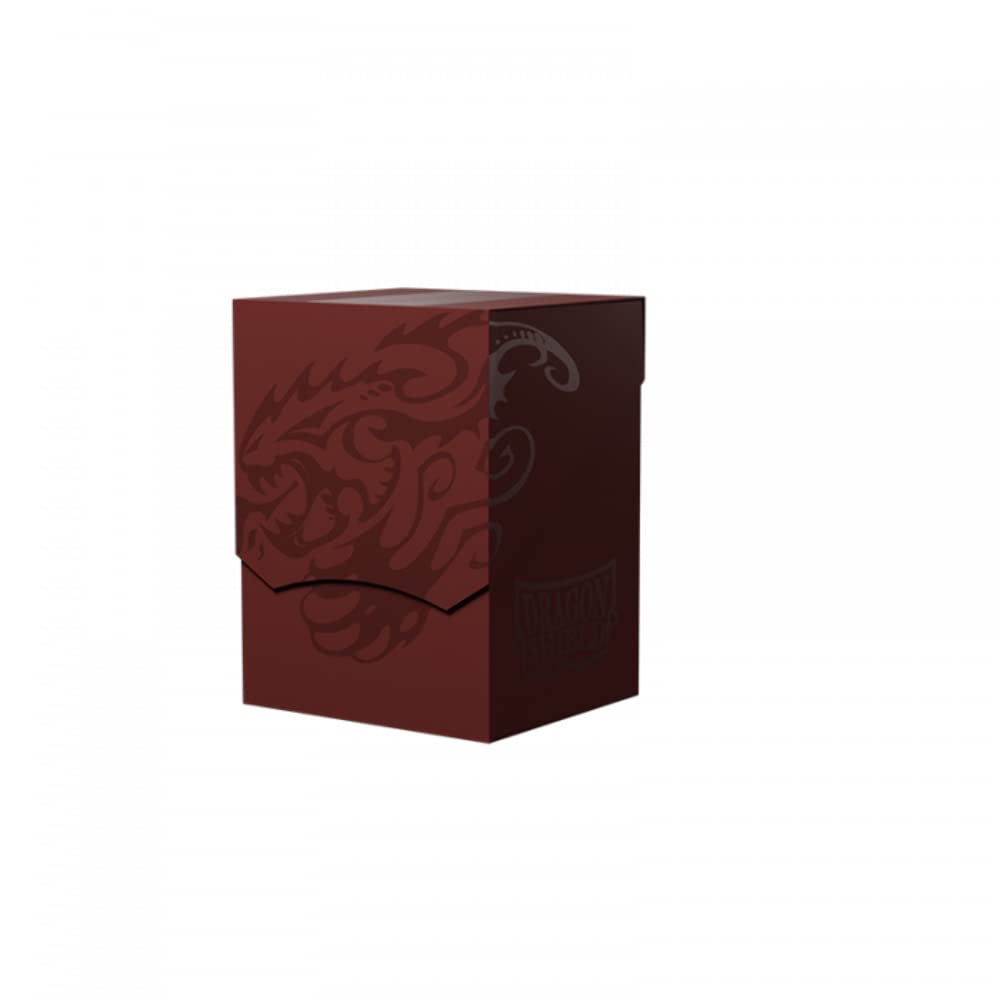 Dragon Shield Card Deck Box – Deck Shell: Blood Red/Black – Durable And Sturdy Tcg, Ocg Card Storage – Compatible With Pokemon Yugioh Commander And Mtg Magic: The Gathering Cards