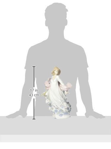 Lladró Spring Splendor Woman Figurine. Porcelain Woman Figure.