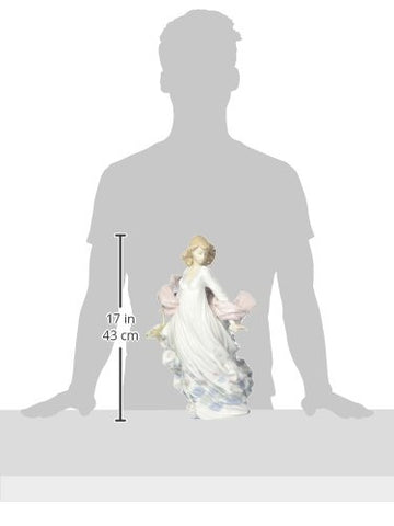 Lladró Spring Splendor Woman Figurine. Porcelain Woman Figure.