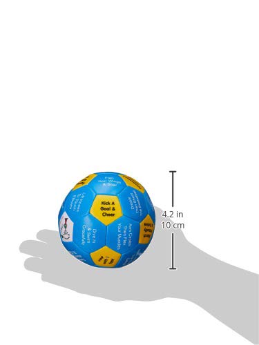 TaliCor Thumball 4-Inch Activity Ball - Teal/Yellow, Vinyl, Small - Engage Students, Boost Energy, Improve Coordination