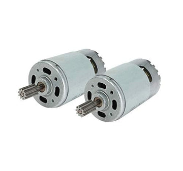2 Pcs 550 35000Rpm Electric Motor For 24 Volt Kids Ride On Car, Rs550 24V Motor Gearbox Accessories For Children Ride On Toys Re