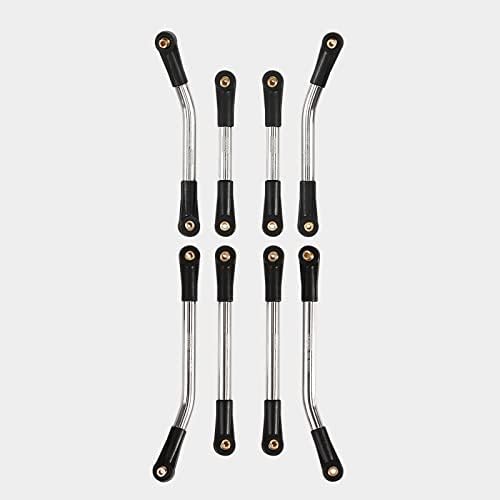 INJORA High Clearance 4 Links Set Stainless Steel Links Set for SCX24 C10 JLU Bronco Base Camp Axial 1/24 RC Crawler Car Upgrade