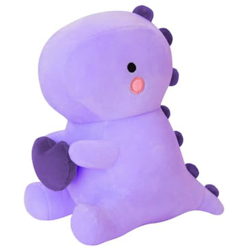 Sqeqe Dinosaur Stuffed Animal, Loving Soft Dino Plush Toys With Holding Heart, Sweet Romantic Anniversary Birthday Gift For Her Girls Boys Girlfriend(Purple,20 Inch)