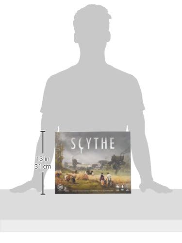 Stonemaier Games Scythe Board Game - Engine-Building Strategy, 1-5 Players, 115 Mins, Ages 14+, Multi-colored, Model STM600