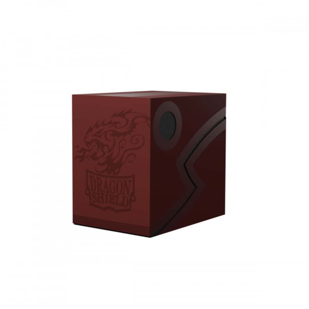 Dragon Shield Card Deck Box – Blood Red/Black 150Ct – Durable And Sturdy Tcg, Ocg Card Storage – Compatible With Mgt, Magic The Gathering, Commander Decks, Pokemon, Yugioh