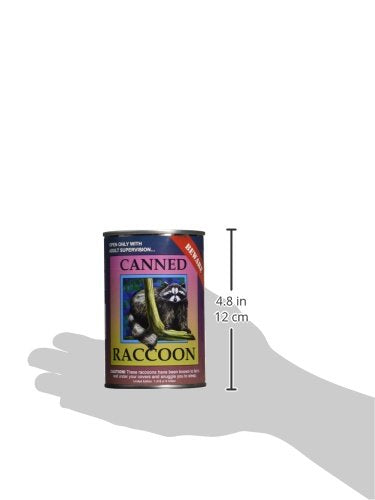 Canned Critters Stuffed Animal: Raccoon 6'