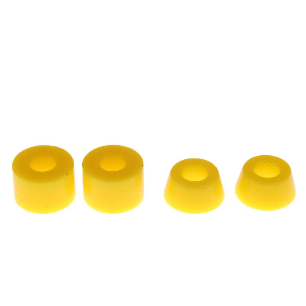 LICHTS 2 Longboard Skateboard Truck Kit Bushings 90A for 2Trucks Yellow