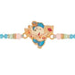 Ganesha Rakhi with Multicolour Crystal Beads for Kids
