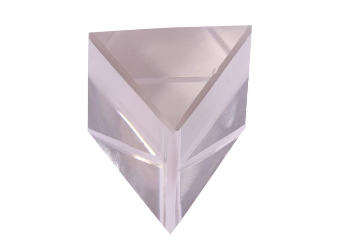 Dietury Glass Prism Optical Triangular Reflection Equilateral Prism Siz 38 38