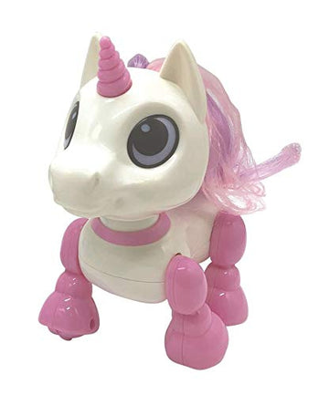 Lexibook Power Unicorn Mini - My Little Robot Unicorn - Robot Unicorn With Sounds, Music, Light Effects, Voice Repeat And Sound Reaction, Children'S Toy (Girl) - Rob02Uni
