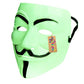 Western Era Vendetta Face Mask, Anonymous Edition Perfect Fit Cosplay, V For Vendetta (Green) (Pack Of 1)