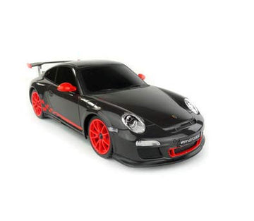 PowerTRC Porsche 911 GT3 RS Radio Remote Control Car 1:24 Scale Black, Officially Licensed, Ideal Gift for Kids Ages 6-12