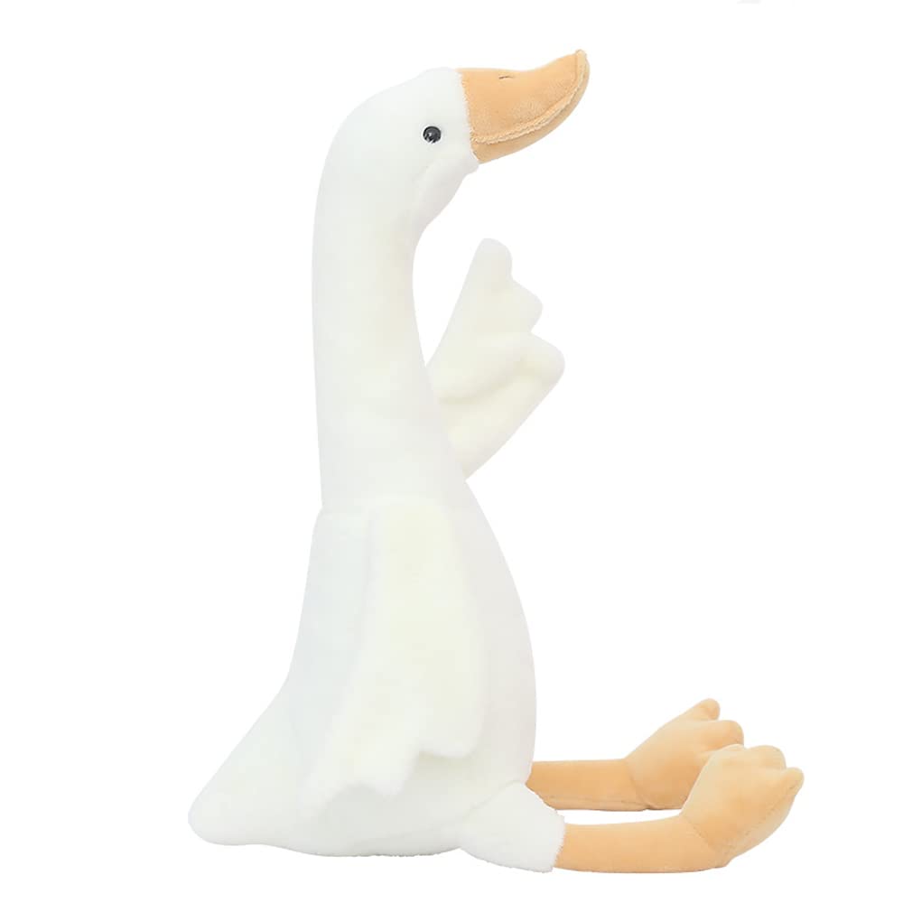 Zxmbeddings 15.7'' Goose Plush, Long Goose Neck White Stuffed Animal Christmas Swan Plush Toy