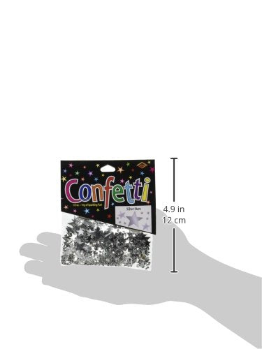 Beistle Silver Stars Confetti 1/2 oz