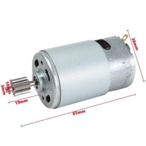 2 Pcs 550 35000Rpm Electric Motor For 24 Volt Kids Ride On Car, Rs550 24V Motor Gearbox Accessories For Children Ride On Toys Re