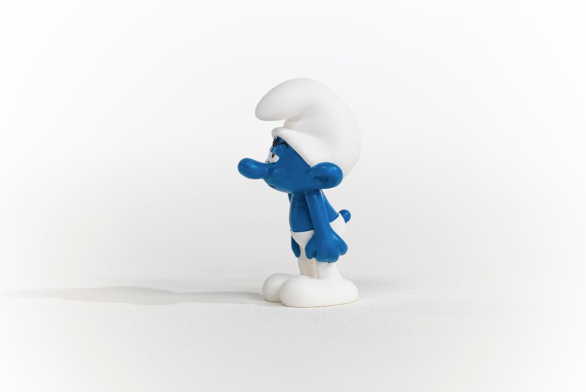 Schleich Smurfs, Collectible Retro Cartoon Toys For Boys And Girls, Grouchy Smurf Figurine, Ages 3+