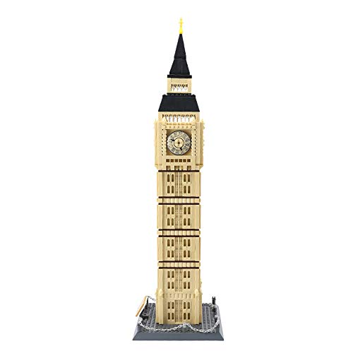 Apostrophe Games Big Ben Building Block Set - 1,666 Pieces, Plastic, Multicolor - Architecture Model for Kids and Adults