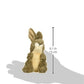 Folkmanis Mini Jack Rabbit Finger Puppet, Brown, 1 Ea