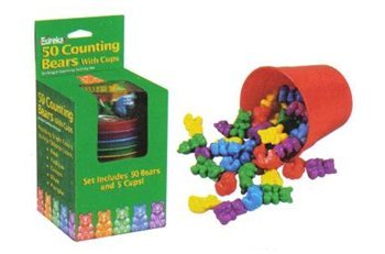 Counting Bear Cups 50 Ct Bears 5