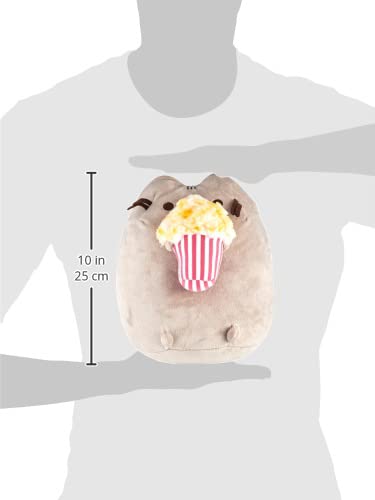 GUND Pusheen Snackables Popcorn Cat Plush - 9.5" Gray, High Quality Materials, Model 6050635