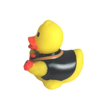 3' Rock N' Roll Rubber Duck [Floats Upright] - Baby Safe Bathtub Bathing Toy