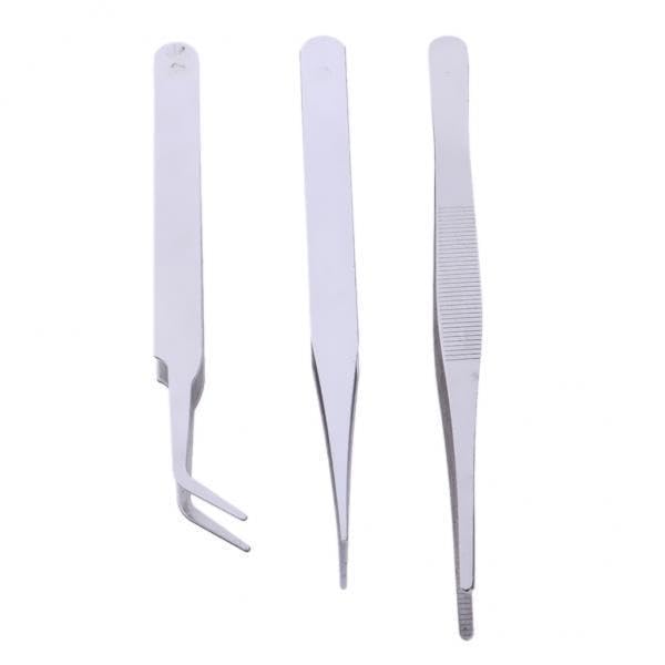 Merishopp 2X3Pieces Model Making Tools Kit Tweezers Cut Pliers Polished Hobby Craft Tool