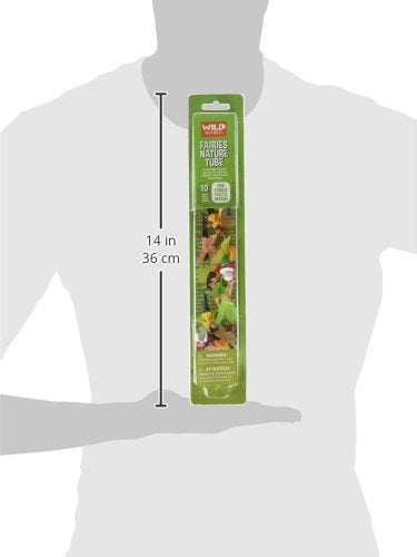 WILD REPUBLIC Fairy Figurines Tube - 10 Plush Fairy Figures in Multi-Color, 5 Poses, 10 Piece Set, Model 20810