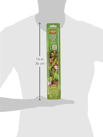 WILD REPUBLIC Fairy Figurines Tube - 10 Plush Fairy Figures in Multi-Color, 5 Poses, 10 Piece Set, Model 20810