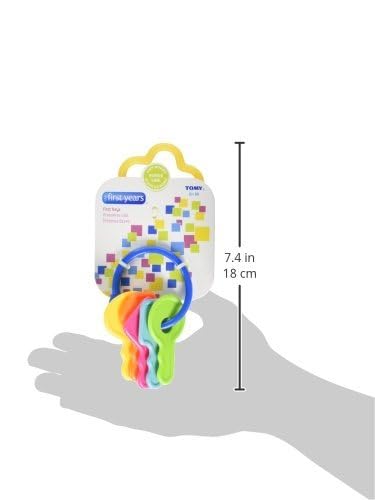 The First Years First Keys Baby Toy, Multi Color, Plastic, 1 Count, Model Y2049G