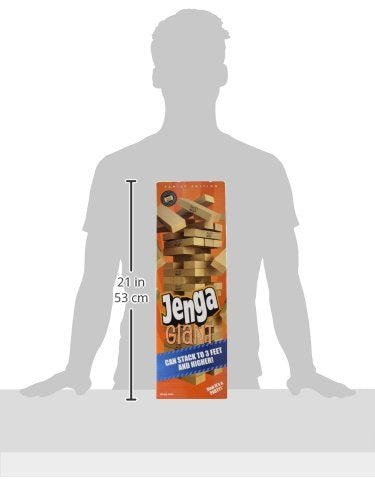 Jenga Giant Family Hardwood Stacking Game (01506-19-noAcc)