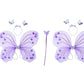 Ak Anolihk Nylon Fairy Butterfly Wings Costume For Baby Girl (2Pc Purple Wings)