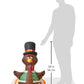 Gemmy Inflatables Holiday G08 26396 Air Blown Outdoor Happy Turkey Decor