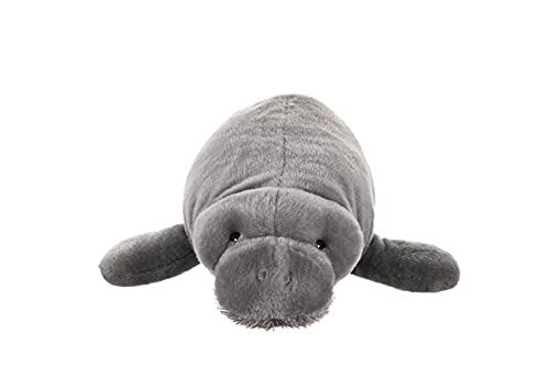 WILD REPUBLIC Cuddlekins Manatee Plush Toy, 17" Stuffed Animal, Polyester, Gifts for Kids