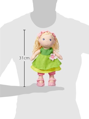 HABA Mali 12 Soft Doll with Blonde Hair, Blue Eyes and Embroidered Face for Ages 18 Months and Up