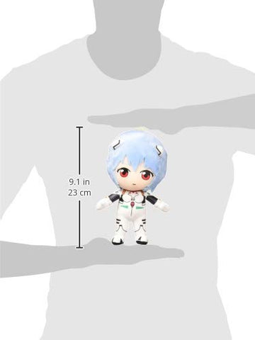 Great Eastern Evangelion GE-52302 8 Rei Plugsuit Stuffed Plush Toy - Multi-Colored, Collectible Plushie for Fans