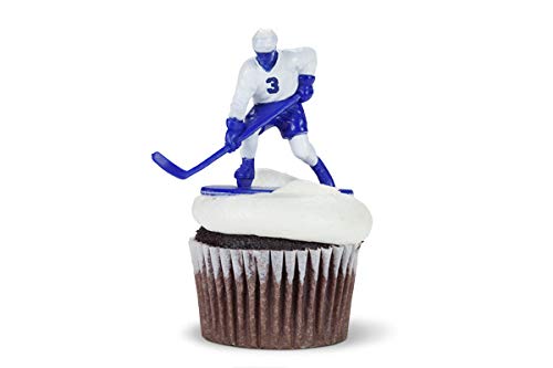Kaskey Kids Hockey Guys, Blue White vs. Yellow, 27 Pieces in Each Set, Includes 2 Teams, Accessories, and Travel Storage Case, N