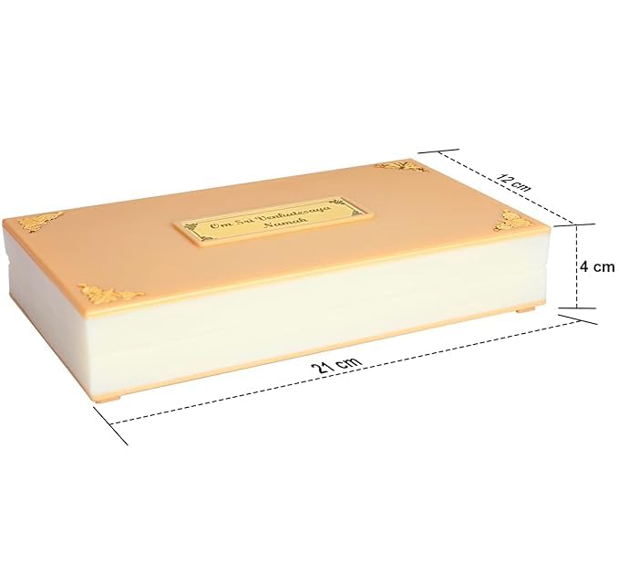 ARNAVIRA Tirupati Balaji Gold Plated Photo Frame with Charan Paduka Pocket Temple for House Warming Gifts Return Gift Diwali Gif