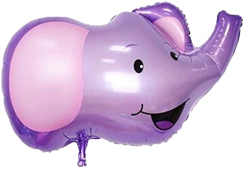 Atpata Funky Jungle Theme Animal Foil Balloons (Elephant Purple)