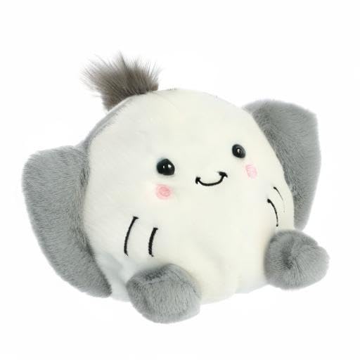 Aurora Adorable Palm Pals Flapjack Stingray Stuffed Animal - Pocket-Sized Play - Collectable Fun - White 5 Inches