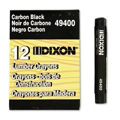 Lumber Crayons  carbon black lumber crayon 494 [Set of 12]