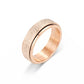Vcmart Spinner Ring For Women Anxiety Relief 4Pcs 6Mm Stainless Steel Sand Blast Glitter Finish Rose Gold Silver Rainbow Black C