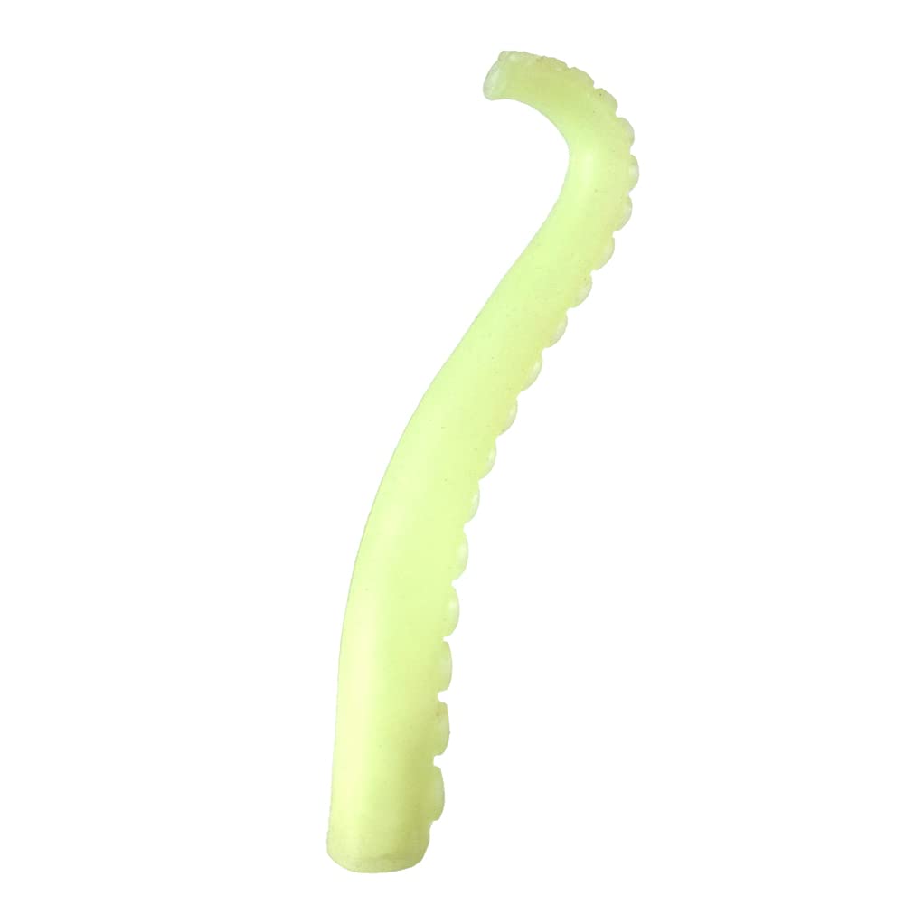 Silicone Finger Tentacle Puppets Glow-In-The-Dark (Yellow, 10)