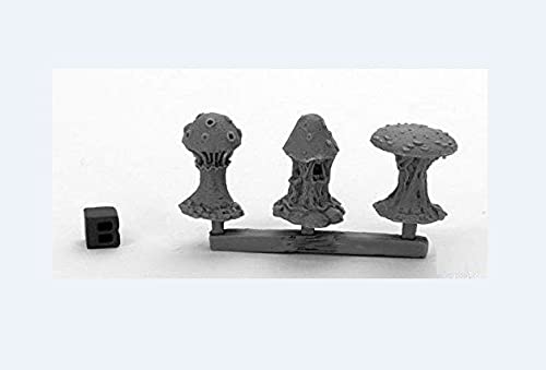 Reaper Miniatures Rem44045 Bones Shrieking Fungi Miniatures  Black - Pack Of 3
