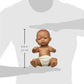 Miniland Doll 12 5/8'' Hipanic Girl (Polybag) - Made In Spain, Anatomically Correct, Quality, Inclusion