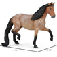 Collecta Bay Roan Manga Larga Marchador Stallion Horse Toy, 7.0'L X 4.8'H