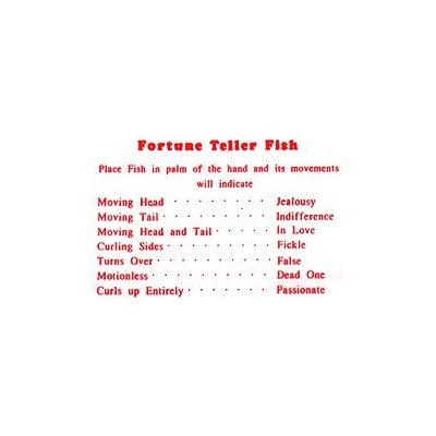 Loftus International 144 Fortune Teller  Fish - Fortune Telling Fish Novelty Item