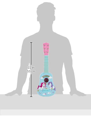 Lexibook, Unicorn, My First Guitar Unicorn For Children, 6 Nylon Strings, 21'' Long, Guide Included, Pink/Purple, K200Uni