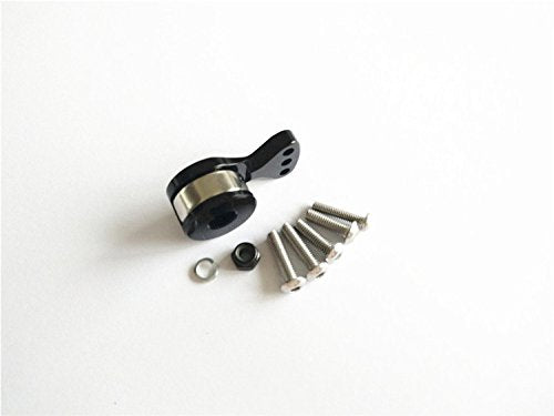 Aluminum Servo Saver 18mm for Stock Plastic 25T Output Gear Ajustable Hi-Torque Servo Arm Black